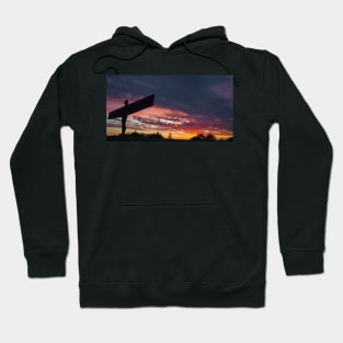 Gateshead Angel with a gorgeous sunset Hoodie